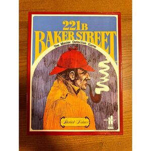 VTG 221B Baker Street Master Detective Game Sherlock Holmes John N Hansen H-23